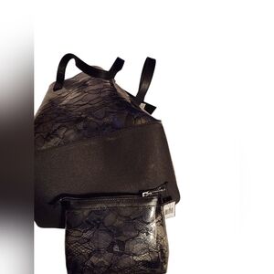 Elegant Black Lace Women's Bag Set By Marc Jacobs/$200.00 Valu